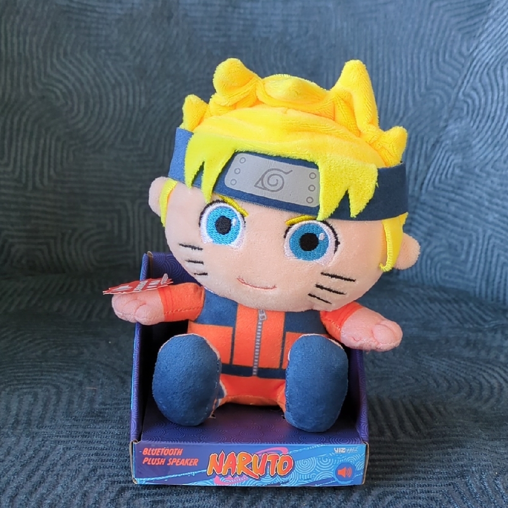 Naruto Plush Toy with Bluetooth Speaker - Yellow and Blue